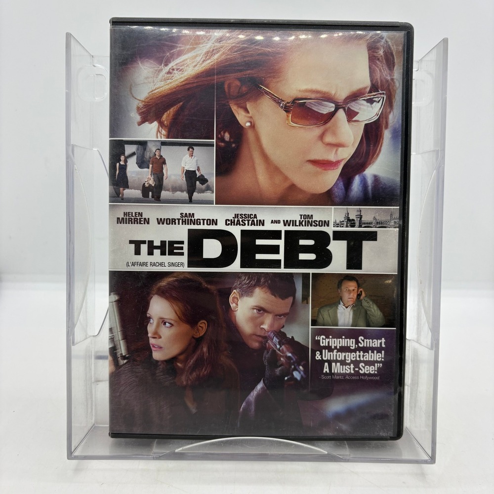 The Debt DVD Helen Mirren Jessica Chastain Sam Worthington Spy Thriller 2011